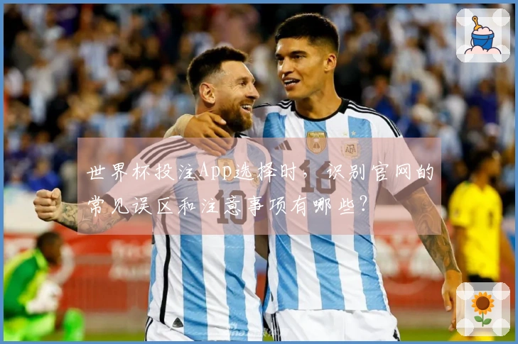 世界杯投注App选择时，识别官网的常见误区和注意事项有哪些？